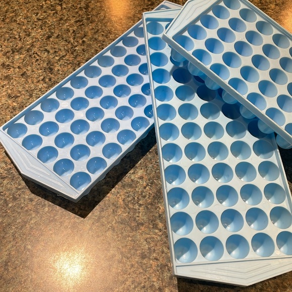 THREE 3 Jelly bean/small ice blue plastic mold tray 72 molds crafts etc - Picture 2 of 6